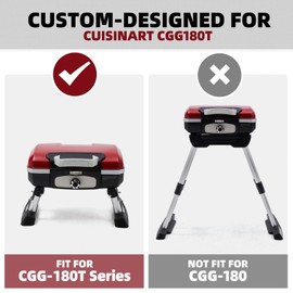 COMPEAK Carry Bag for Cuisinart CGG-180T/180TS/180TB Tabletop Propane Grill, Portable Gas Grill Carry Case with Propane Cylinder Pockets (Case Only)