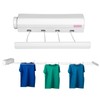 Indoor Outdoor Washing Line, Retractable Clothesline, Wall Mounted, Telescopic Clothes