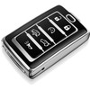 Tukellen for Jeep Key Fob Cover Soft TPU Full Protection Key Case Compatible with 2021-2024 Grand Cherokee L Grand Wagoneer Key Shell (Silver, 6 Buttons)