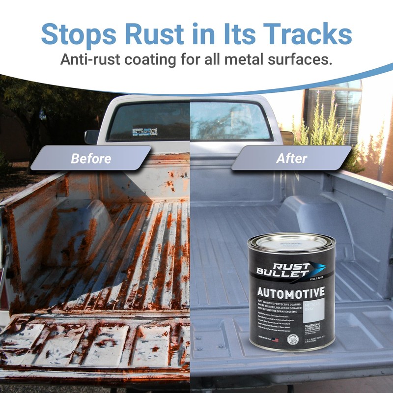 RUST BULLET Automotive - Metallic Gray - 4 Oz -