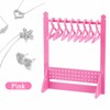 Kukiwhy 2 PCS Acrylic Earring Holder Rack with Mini Hangers,Jewelry