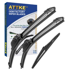 ATTKE 3 Wipers for Kia Sportage 2017-2022,Sorento 2016-2020,Hyundai Santa Fe 2019-2023 Replacement (26″ + 16″ + 11″ Front Wiper Blades + Rear Wiper Blades)