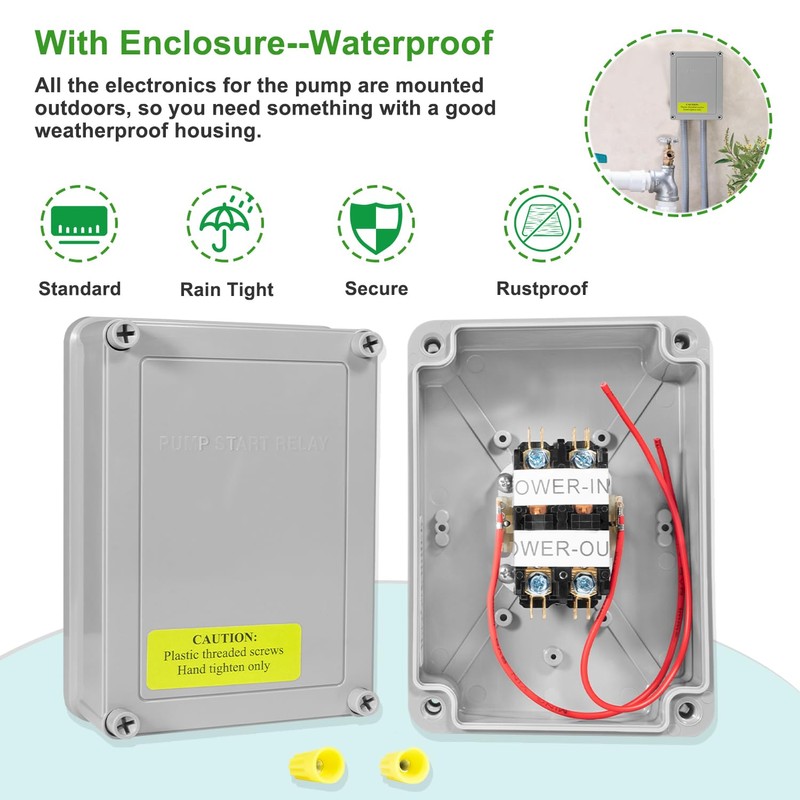 1522 Pump Start Relay with Enclosure 3 HP / 110V