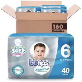 Pañal Bb Tips Etapa 6 Caja Con 4 Paq Con 40 Pz=160 Pañales
