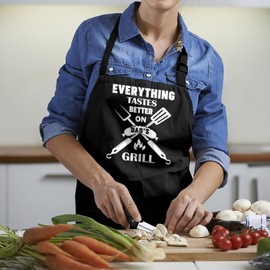 Gudixzla Dad Apron Gifts for Men, Funny Aprons Gift for Fathers Day, Birthday, Valentines Day, Grilling Gifts for Dad Papa