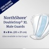 NorthShore DoubleStop Male Guards, X-Large, Trial Pack/4
