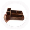 ULTECHNOVO Rustic Wooden Storage Box with Multi Compartment Design Versatile