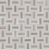 MSI Winslow Weave Polished Marble Mosaic Floor and Wall Tile