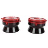 1 Pair NAB Hub Adapters Professional Polished Aluminum Reel to