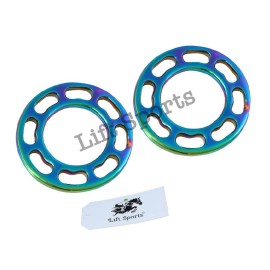 Lift Sports Rainbow Multi Color Hackamore Cheeks Bitless Horse Bit English Western Stainless