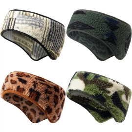 Unbranded Cold Weather Fleece Ear Muffs Winter Headband Ear Warm Ear Covers for Men Women - 03