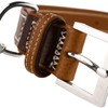 HUNTER Collar Tara Number 50 Juchten Leather, Dark Brown/Cognac