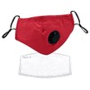 Triplast Red Washable Face Masks With Filters Adjustable And Reusable