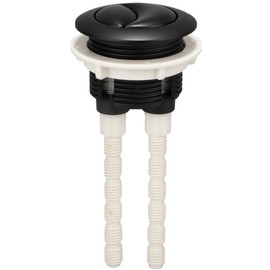 Taps2Traps Matt Black Toilet Flush Button Replacement, Upgrade Your Bathroom with This Stylish and Durable Replacement - fits 38mm-43mm Hole