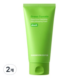 Ingredient Editor Green Tomato Deep Pore Cleansing Ultra Whipping Foam, 120g, 2 pieces / 성분에디터 그린 토마토 딥 포어 클렌징 울트라 휘핑 폼, 120g, 2개