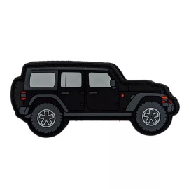 Unbranded Jeep Wrangler JL 4 Door PVC Rubber Patch Hook Backing for Headliner Collectible - Black