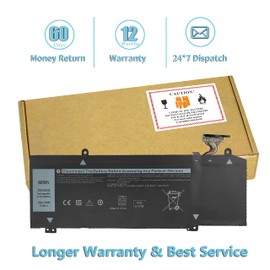 Bovekeey 1F22N Battery 60Wh 15.2V for Dell Alienware M15 M17 R1 G7 7590 7790, G5 5590 D2783W D2743B D2865B D2863W D2842W D2843W, 0JJPFK 08622M XRGXX 06YV0V 0HYWXJ Laptop