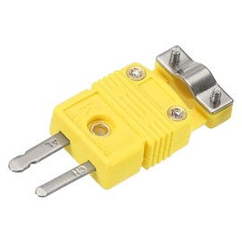 sourcing map K Type Thermocouple Wire Connector Plug Socket Adapter High Temperature 220°C (428°F) with Mounting Clamp for Thermocouple Sensor Sensor