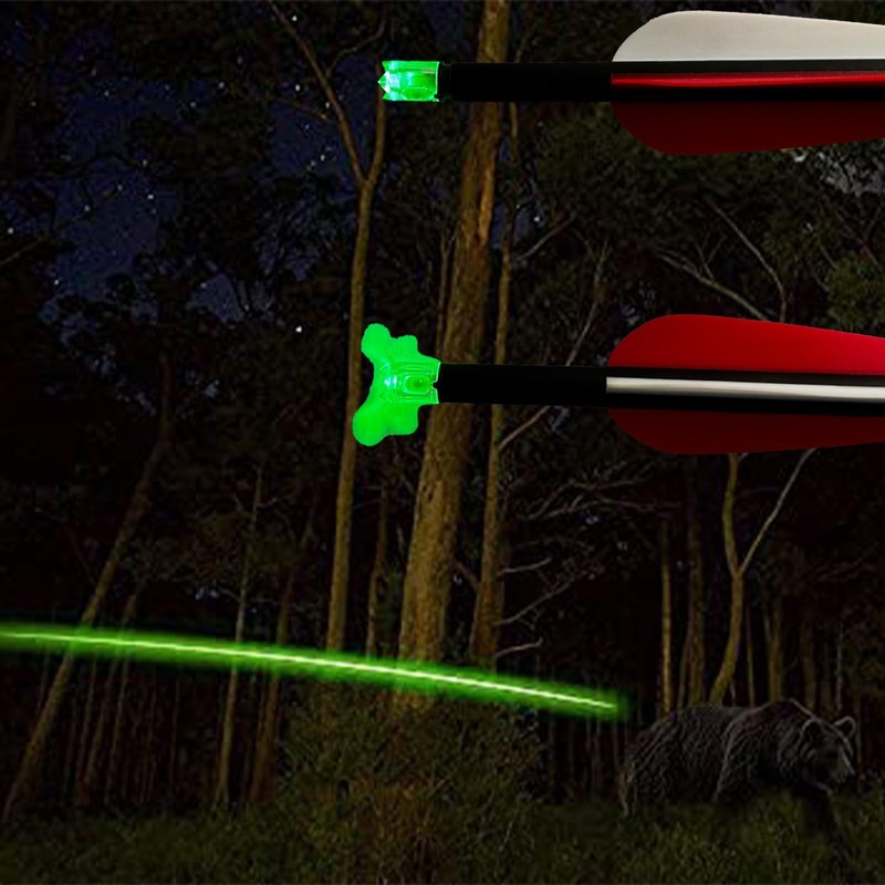 sntxmy 6PCS Lighted Nocks for Crossbow Arrows, with 0.285/0.297/0.300/0.305 in