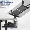 VIVO Large Height Adjustable Under Desk Keyboard Tray, C-clamp Mount