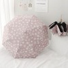 HERCHR Paraguas Plegable, Paraguas Pequeño Estilo Flor, Paraguas De Viaje