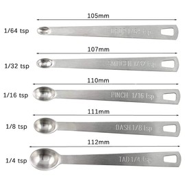 Recogwood 15 Pieces Measuring Cups and Spoons set, Includes 10 Stackable Measuring Cup with Lid and 5 Mini Stainless Steel Measuring Spoons, Teaspoons for Liquid and Dry, BPA Free, Dishwasher Safe