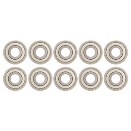 10 Piezas 6201z Rodamientos de Acero Rodamiento Rígido de Bolas Rodamientos de Sello de Doble Escudo Rodamientos de Patineta de Rodillos de 12 Mm para Cajas de Cambios,