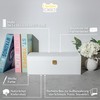 Creative Deco White Wooden Chest with Lid and Lock |