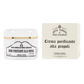 Propolis Purifying Cream 50 ml – Night Cream for Oily and Impure Skin – Dermopurifying Action – Produced by Antica Farmacia dei Monaci Camaldolesi