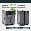 ALLCSM Br2125 125A Plug-in Double Pole Interchangeable Circuit Breaker for