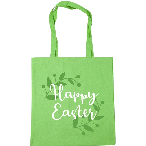 Hippowarehouse Happy Easter Tote Shopping Gym Beach Bag 42cm x38cm,