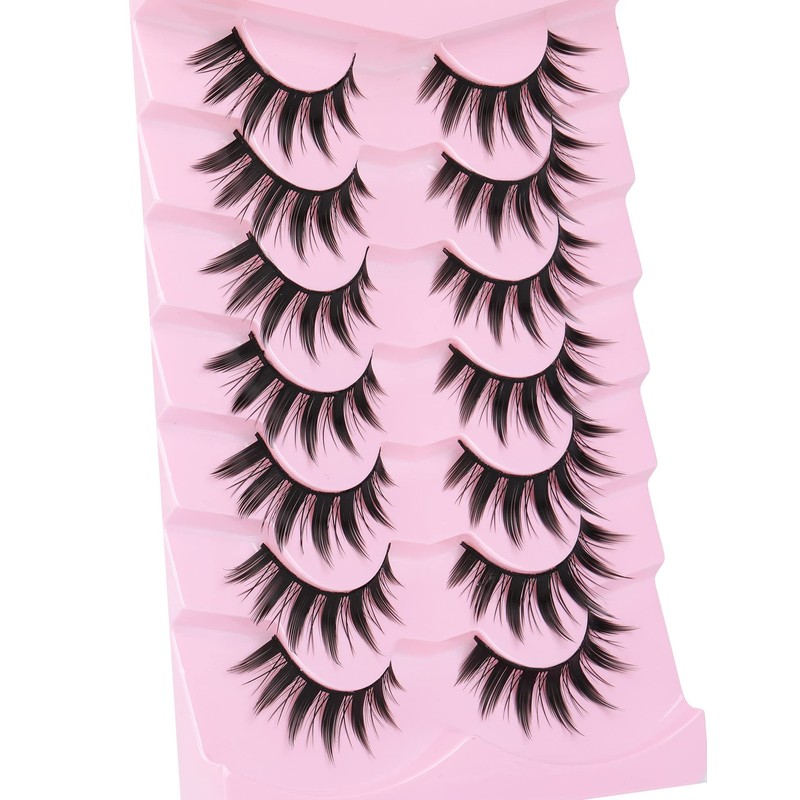 False Eyelashes Manga Anime Lashes Japanese Cosplay Spiky Lashes Mink