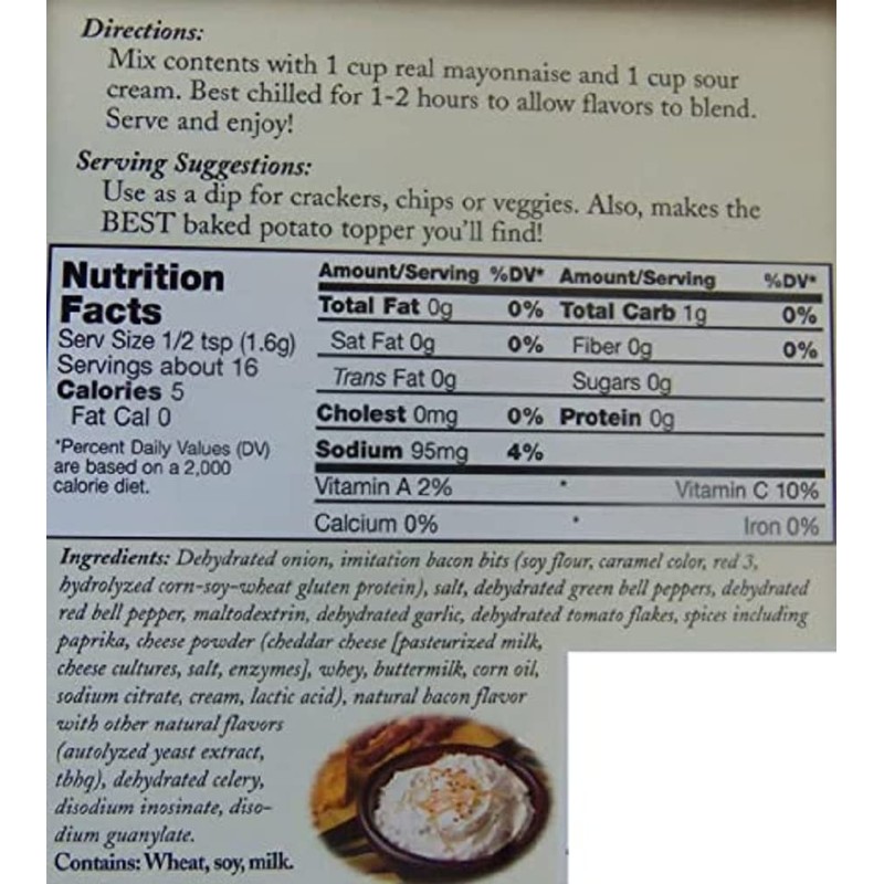 Wind & Willow Cheesy Bacon Dip Mix