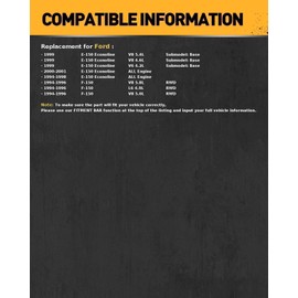 KAC - 297.5mm Front Brake Kit for 1994-1996 Ford F-150, 1994-2001 Ford E-150 Econoline,Disc Brake Rotors Ceramic Brakes Pads