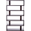 Baxton Studio Barnes 6-Shelf Modern Bookcase, Dark Brown