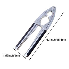 Nutcracker Stainless Steel Walnut Cracker Heavy Duty with Non-Slip Handle Walnut Opener Tool for Walnut All Sorts of Nuts Shell Seafood