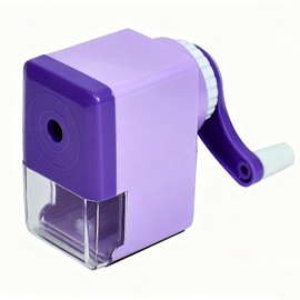 Manual Color Pencil Purple Small Sharpener Handheld for Kids for Colored Pencils