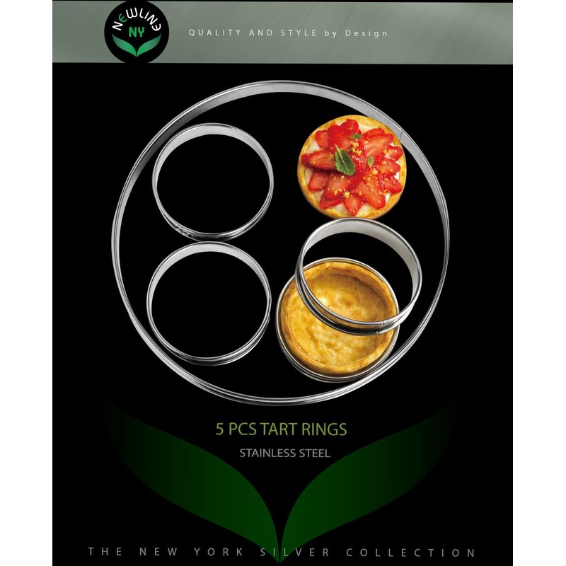 NewlineNY Edelstahl 5 pcs Kreisringe herb, Satz von 5: 1