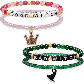 CAVETEE Friendship Bracelets for Women，Bracelet Set of 2 for Best Friends，Jewelry Set for 2 Teen Bestie