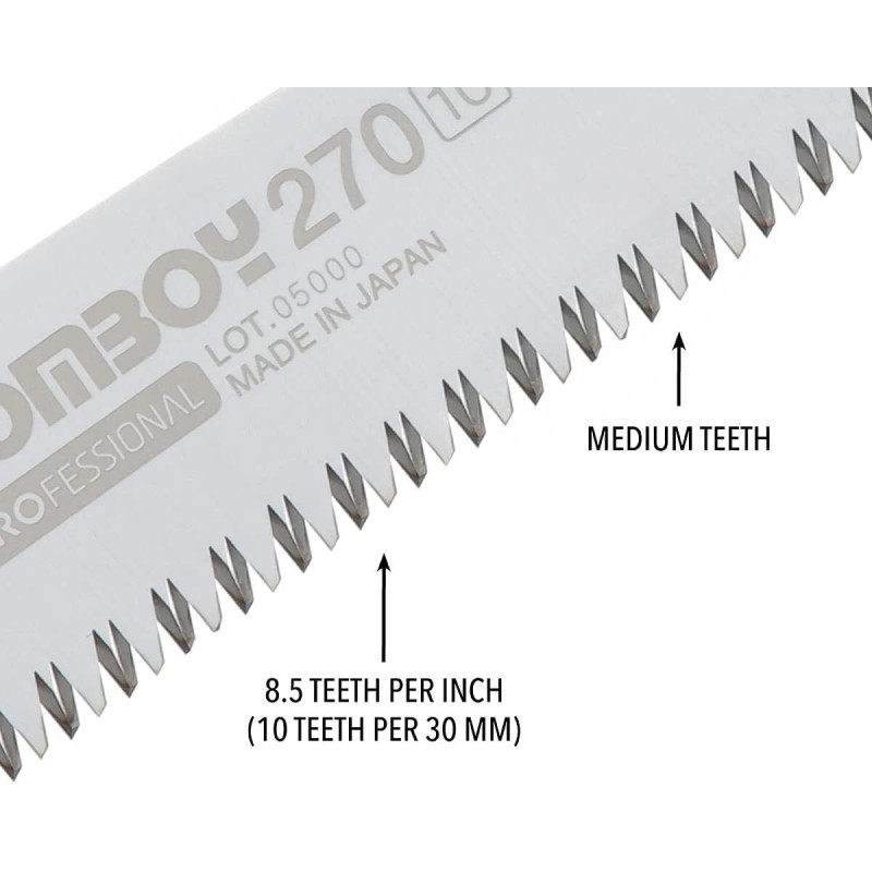 Silky Gomboy Straight Professional Folding Saw 270mm Medium Teeth Blade