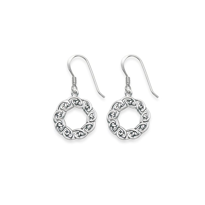 Heather Needham Sterling Silver Celtic earrings - Round silver Celtic