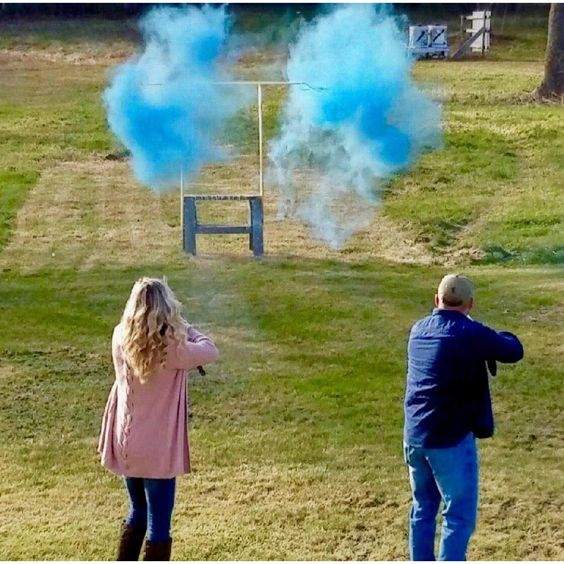 Gender Reveal Skeet Shooting Target Filled with Pink or Blue