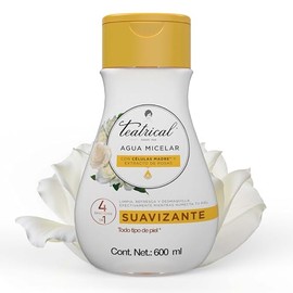 TEATRICAL Agua Micelar con Células Madre de Rosa Blanca, Elimina impurezas, desmaquilla, humecta y refresca la Piel, Botella con 600ml                