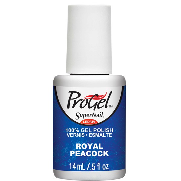 Supernail Progel Nail Lacquer, Royal Peacock, 0.5 Fluid Ounce