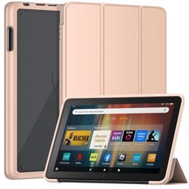 8inch Trifold Tablet Case for Adults(Only 2023/2022/2020 Released 12/10th Gen) -Not fit Onn TCL 8 inch Tablets, Mansiruyi Lightweight Shockproof Stand Cover for 8 inch Tablet case -Rose