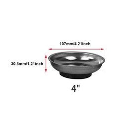 Magnetic Parts Bowl, Park Tool, Portable Workbench Parts Bowl Tool for Placing Bolts, Screws, Types of Fasteners, Allen Key, 4 Inch