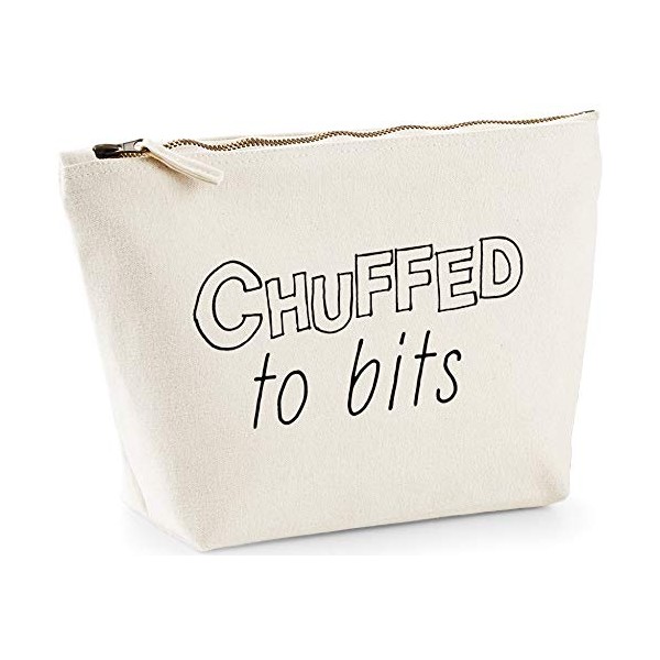 Hippowarehouse Chuffed To Bits printed make up cosmetic wash bag