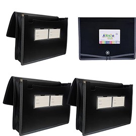 Carpeta de archivos expandible de plástico de alta calidad, expansión de 3.5 pulgadas, tamaño de carta A4 para organización de oficina en casa, escuel