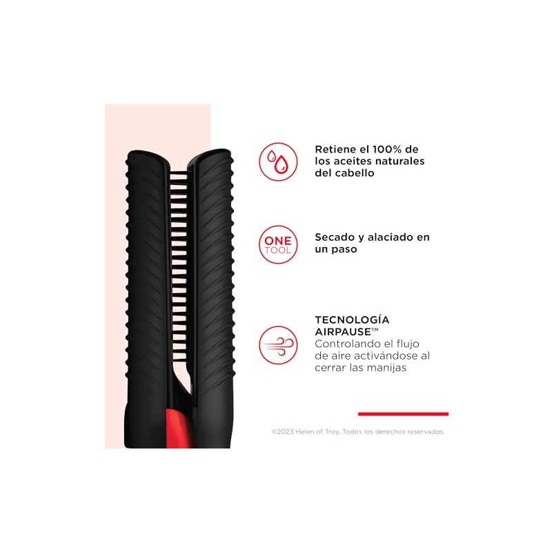 Revlon One-Step Air Straight 2 en 1 Secadora y Alaciadora
