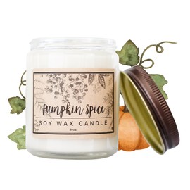Pumpkin Spice Scented Candle - Christmas Candles - Decorations - Gifts